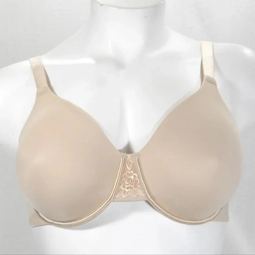 42DD Vanity‎ Fair 76080 Back Smoothing Full Figure Minimizer Underwire Bra Beige